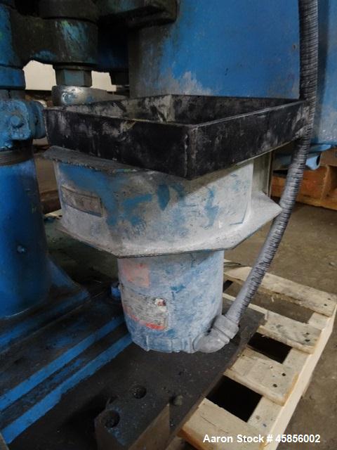 Used- Deltaplast 2" Single Screw Cold Feed Extruder. Approximately 24 to 1 L/D ratio, electrically heated, air cooled barrel...