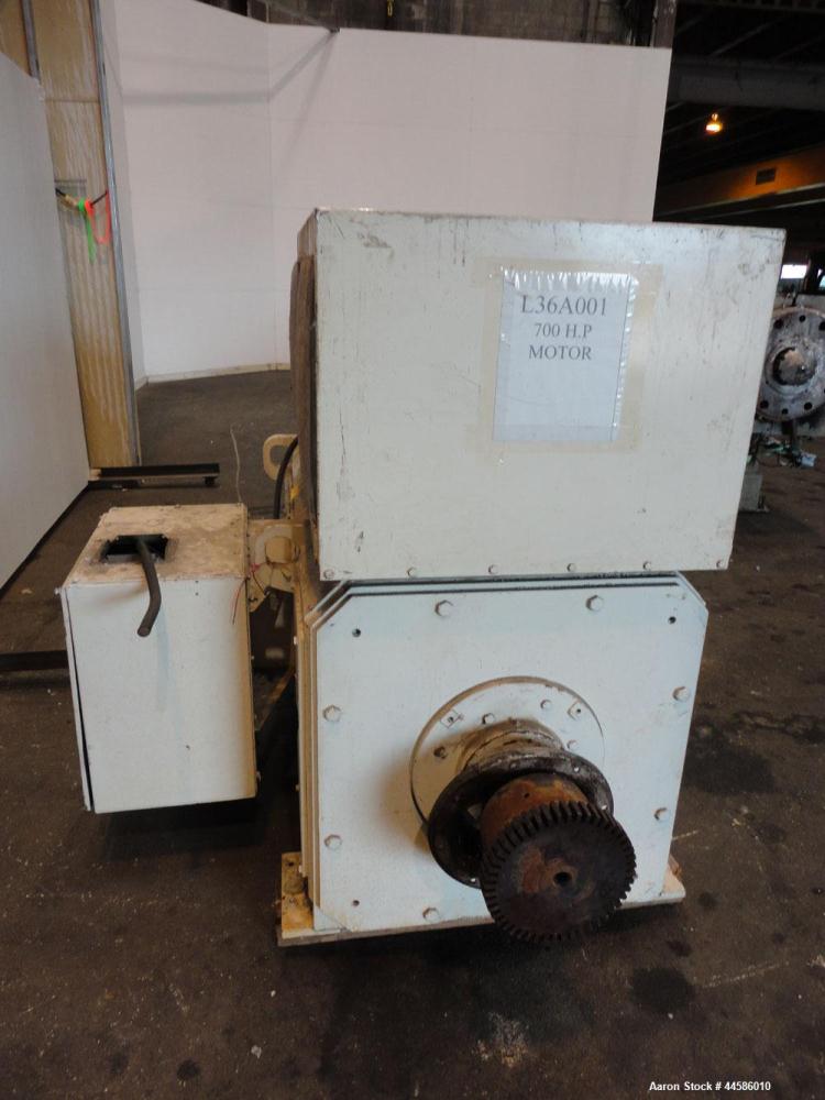 Used Egan Machinery 8" Single Screw Extruder, Model B0-08038-01. Approximately 24 to 1 L/D ratio. Electrically heated, water cooled 11 zone non-vented barrel with pump and holding tank.  Water cooled...