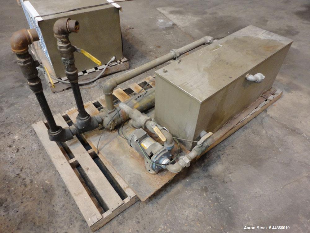 Used Egan Machinery 8" Single Screw Extruder, Model B0-08038-01. Approximately 24 to 1 L/D ratio. Electrically heated, water cooled 11 zone non-vented barrel with pump and holding tank.  Water cooled...