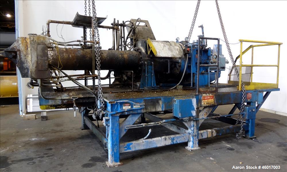 Used Farrel 10" Single Screw Dump Extruder, Model FD575.