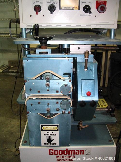 Used Genca 1" Single Screw Extruder, Model GH100-HOH12X1-00, approximately 24 to 1 L/D ratio. Electrically heated, air cooled, 3 zone non-vented barrel. Water cooled feed throat, no hopper. Missing s...