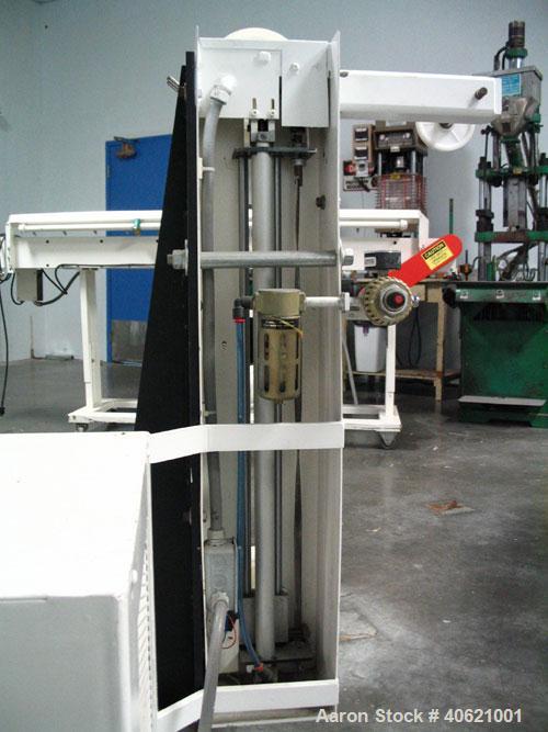 Used Genca 1" Single Screw Extruder, Model GH100-HOH12X1-00, approximately 24 to 1 L/D ratio. Electrically heated, air cooled, 3 zone non-vented barrel. Water cooled feed throat, no hopper. Missing s...