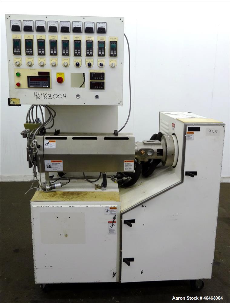 Used Genca 1.25" Single Screw Extruder Model GH125-SABIN97A
