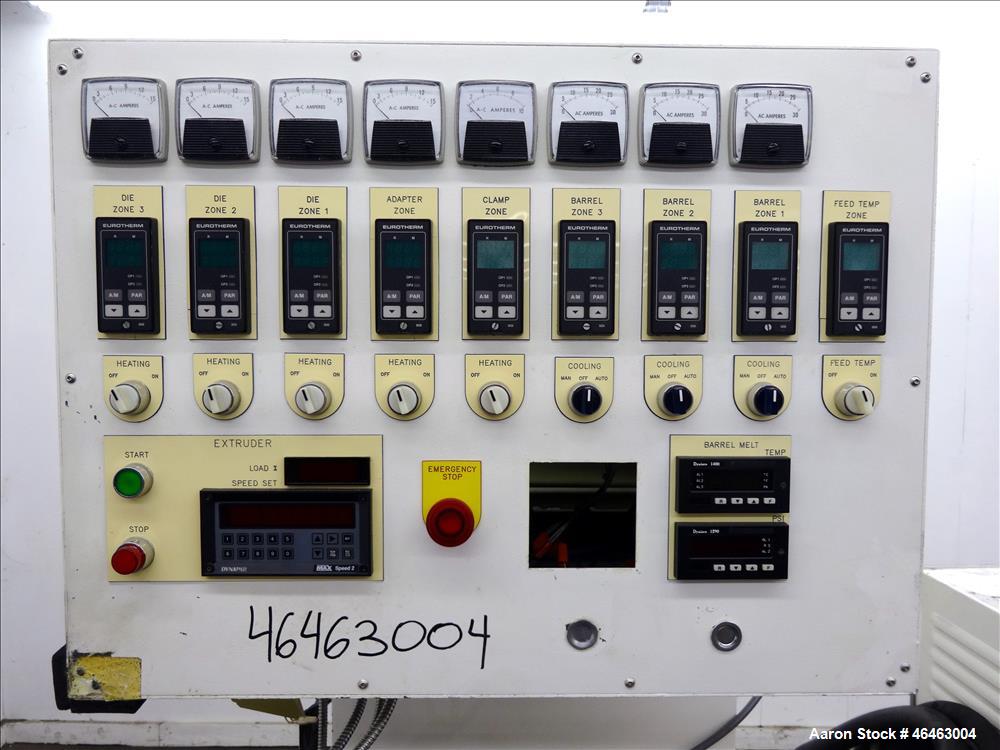 Used Genca 1.25" Single Screw Extruder Model GH125-SABIN97A