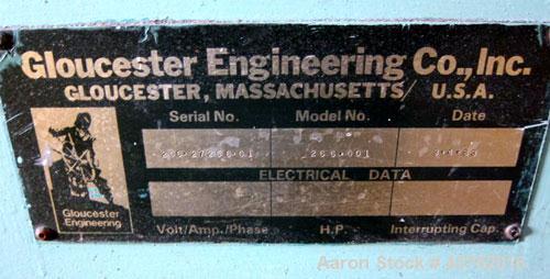 Used Gloucester Engineering 6" Single Screw Extruder, Model 266-001
