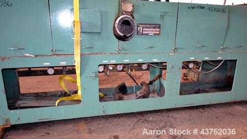 Used Gloucester Engineering 6" Single Screw Extruder, Model 266-001. Approximately 24 to 1 L/D ratio. Electrically heated, water cooled (no system) 5 zone side vented barrel, water cooled feed throat...