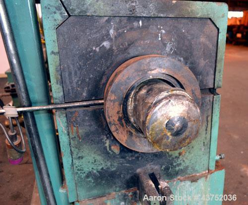 Used Gloucester Engineering 6" Single Screw Extruder, Model 266-001. Approximately 24 to 1 L/D ratio. Electrically heated, water cooled (no system) 5 zone side vented barrel, water cooled feed throat...