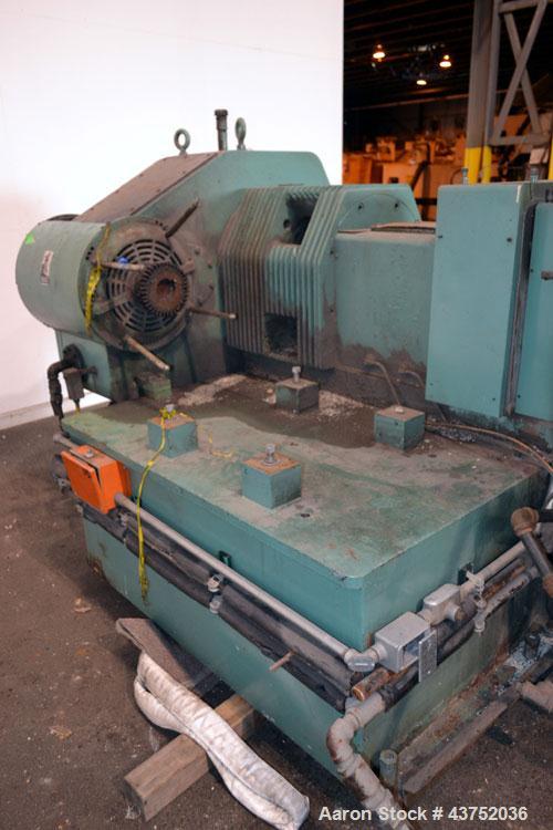 Used- Gloucester Engineering 6" Single Screw Extruder, Model 266-001. Approximately 24 to 1 L/D ratio. Electrically heated, ...