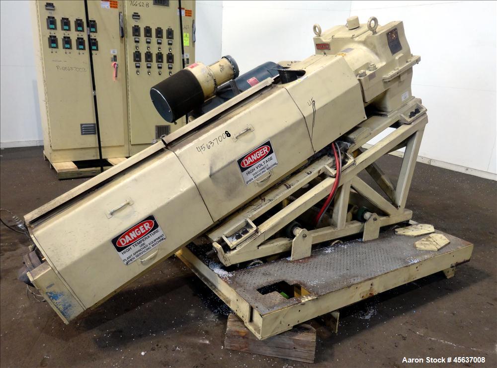 Used Graham Engineering 3" Single Screw Extruder, Model 3024-A.