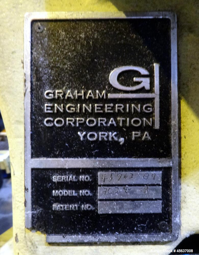 Used Graham Engineering 3" Single Screw Extruder, Model 3024-A.