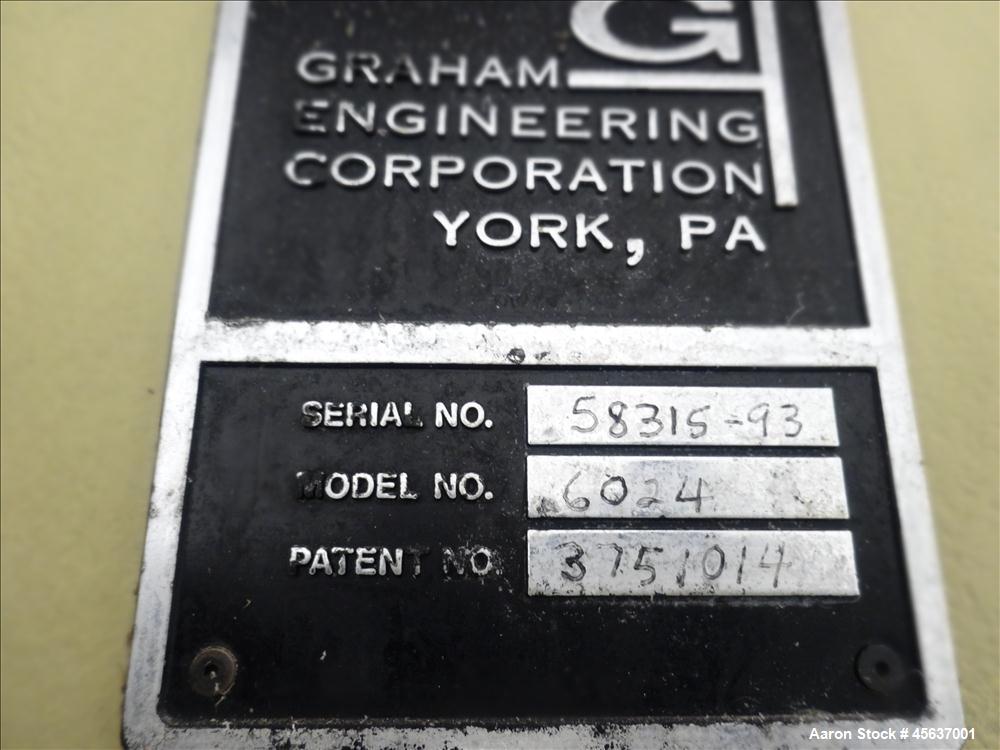 Used Graham 6" Diameter Single Screw Extruder.