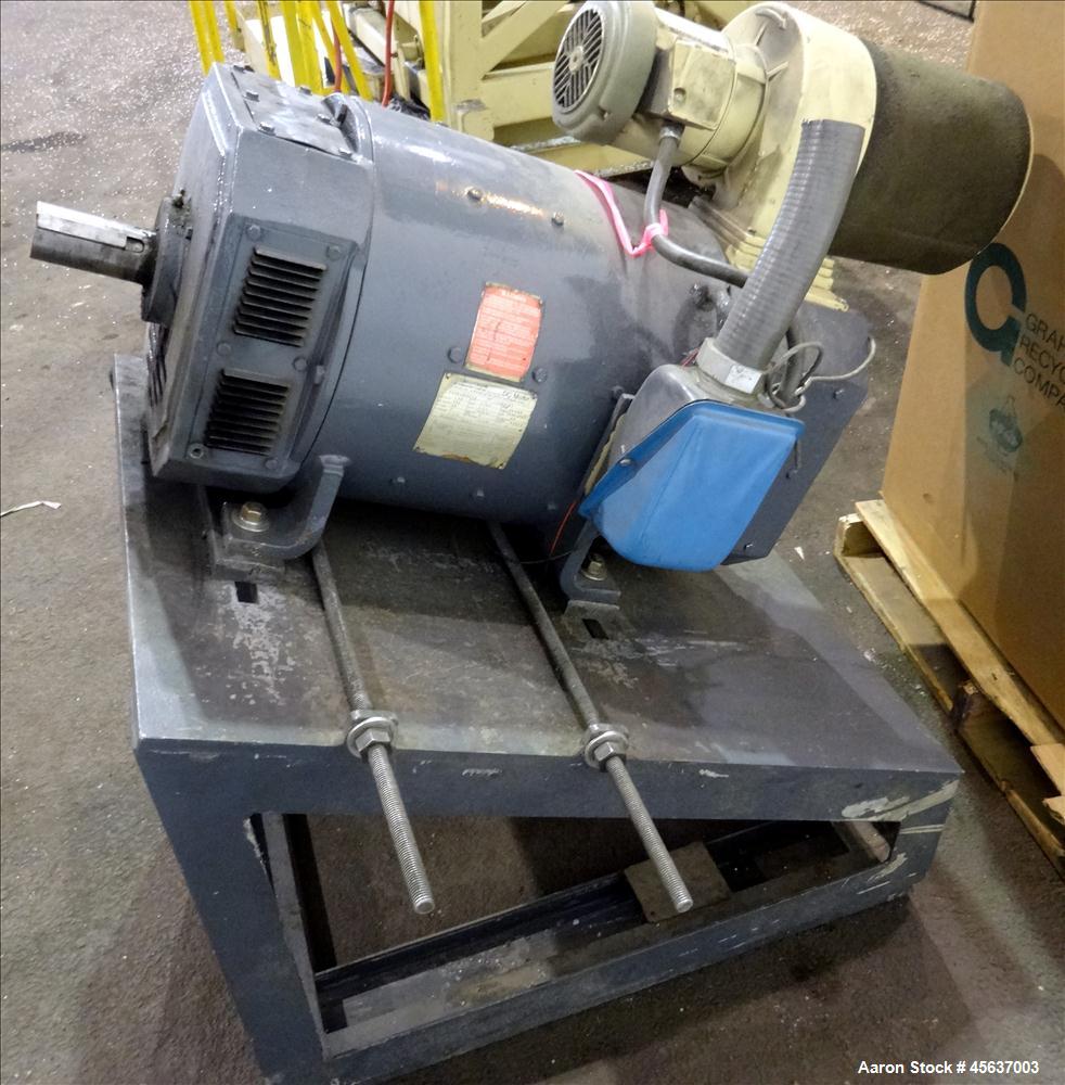 Used- Graham Engineering 3-1/2" Single Screw Extruder. 24 to 1 L/D Ratio. Electrically heated, air cooled 5 zone non-vented ...