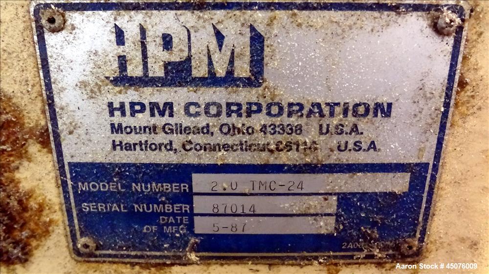 Used HPM 2” Single Screw Extruder, Model 2.0 TMC-24