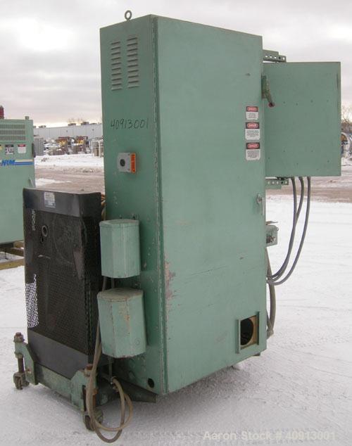 Used HPM 2" Single Screw Extruder, Model 2.0TMC24. Approximate 24:1 L/D ratio.  Electrically heated, air cooled, 3 zone non-vented barrel. Water cooled feed throat with magnet, no hopper. Driven by a...