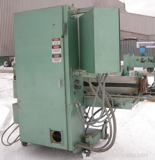 Used HPM 2" Single Screw Extruder, Model 2.0TMC24. Approximate 24:1 L/D ratio.  Electrically heated, air cooled, 3 zone non-vented barrel. Water cooled feed throat with magnet, no hopper. Driven by a...