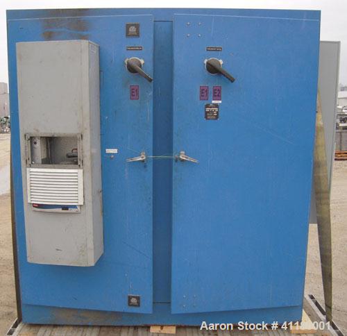 Used Hartig 6" Single Screw Extruder. Model 60/100M24, 24:1 L/D Ratio.  7 zone barrel, electrically heated, water cooled with a 1 1/2 hp pump and heat exchanger, no tank. Water cooled feed with hoppe...