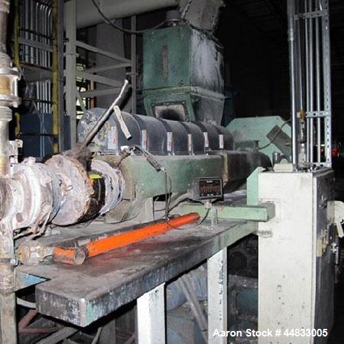 Used Approximately 3" Diameter Hydreclaim Side Fed Film Reprocessing Extruder