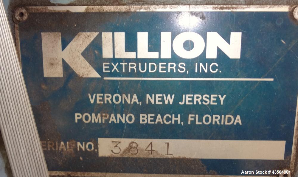 Used Killion 1.5” Single Screw Extruder, Model KN-150
