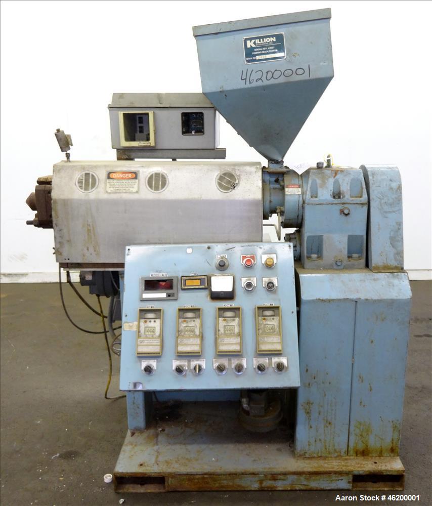 Used Killion 1-1/2” Single Screw Extruder