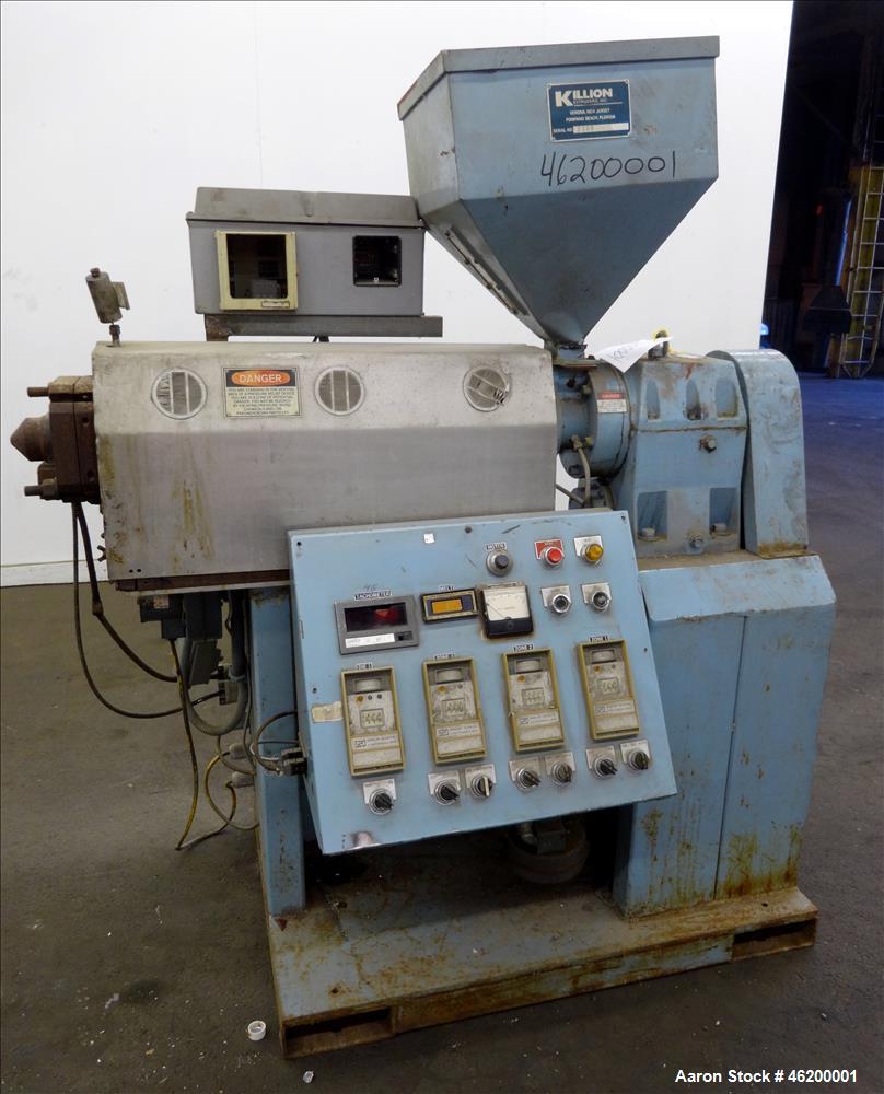 Used Killion 1-1/2” Single Screw Extruder