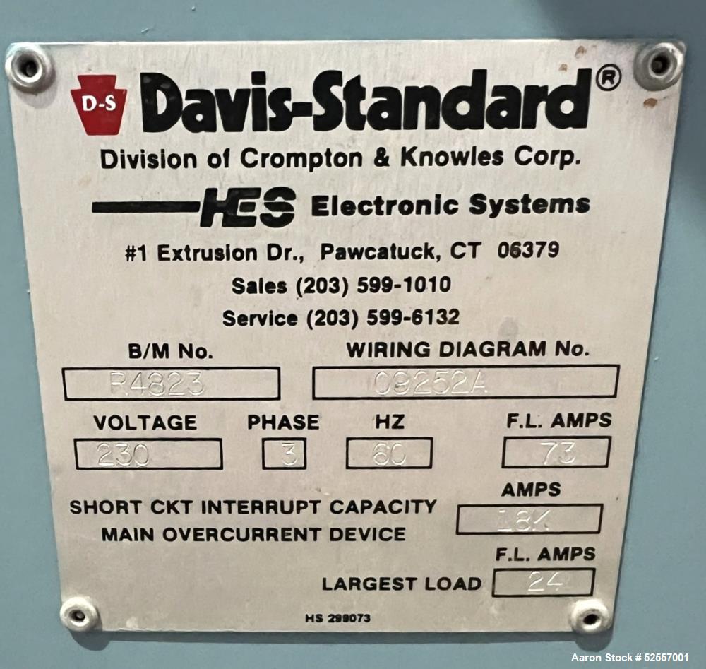 Killion / Davis Standard KN-150 Single Screw Extruder