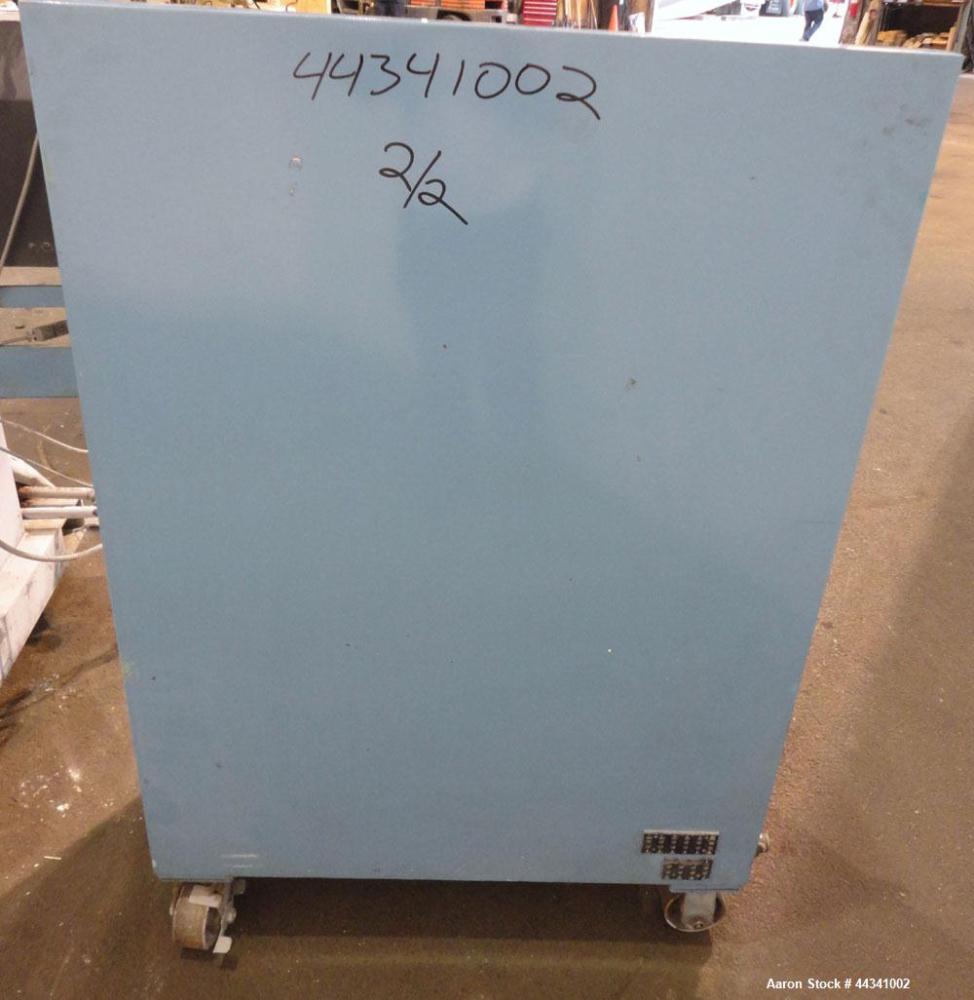 Used Killion 2.5" Single Screw Extruder, Model KN250. Approximately 30 to 1 L/D ratio, electrically heated, water cooled 4 zone side vented barrel with vacuum pump and tank. No water system for cooli...