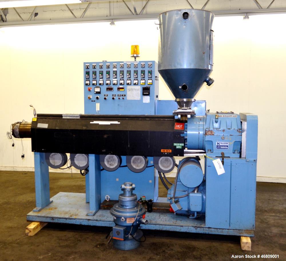 Used Killion 2.5” Single Screw Extruder, Model KN250.