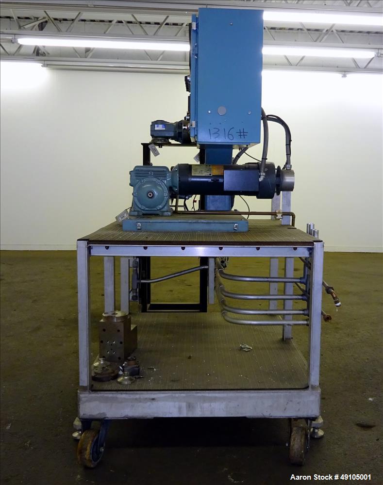 Used- Killion 1" Diameter Single Screw Extruder.