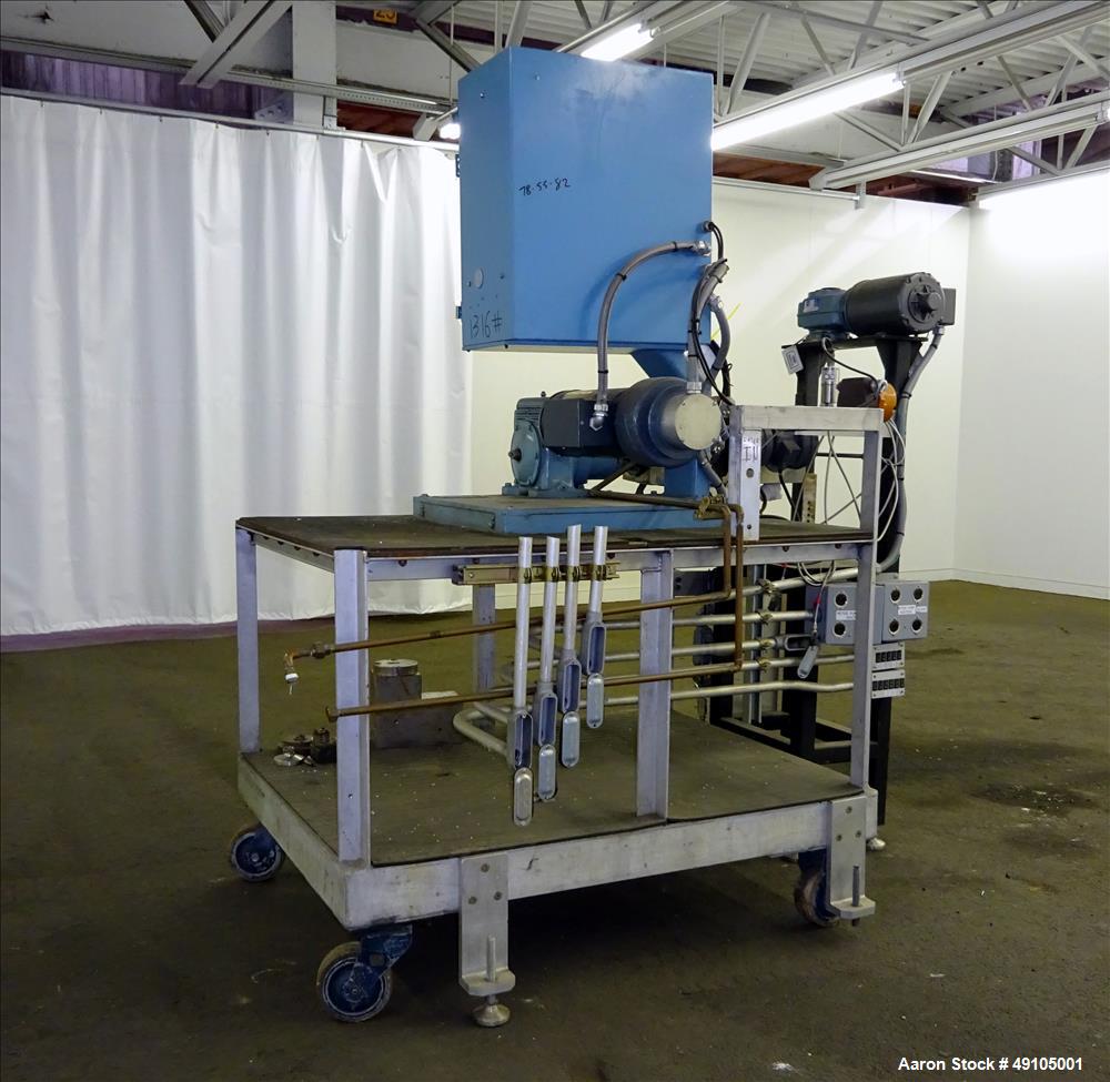 Used- Killion 1" Diameter Single Screw Extruder.