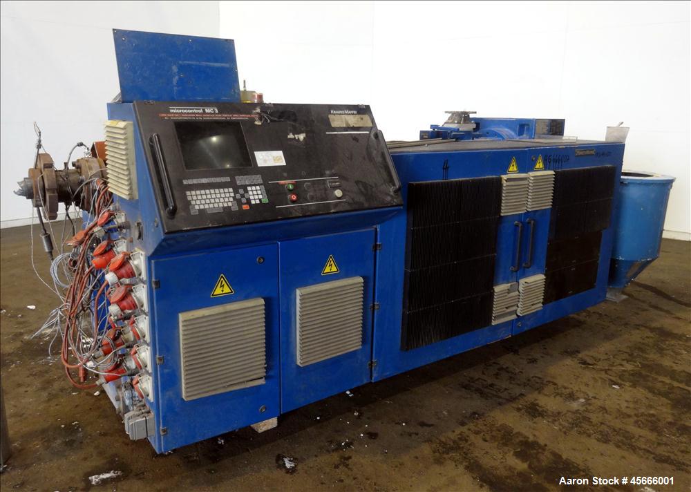 Used Krauss Maffei KME 1-75 Single Screw Extruder.