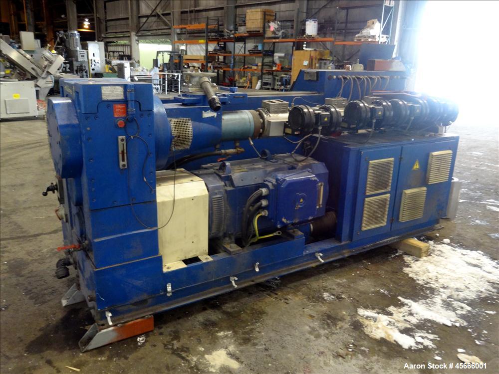 Used Krauss Maffei KME 1-75 Single Screw Extruder.