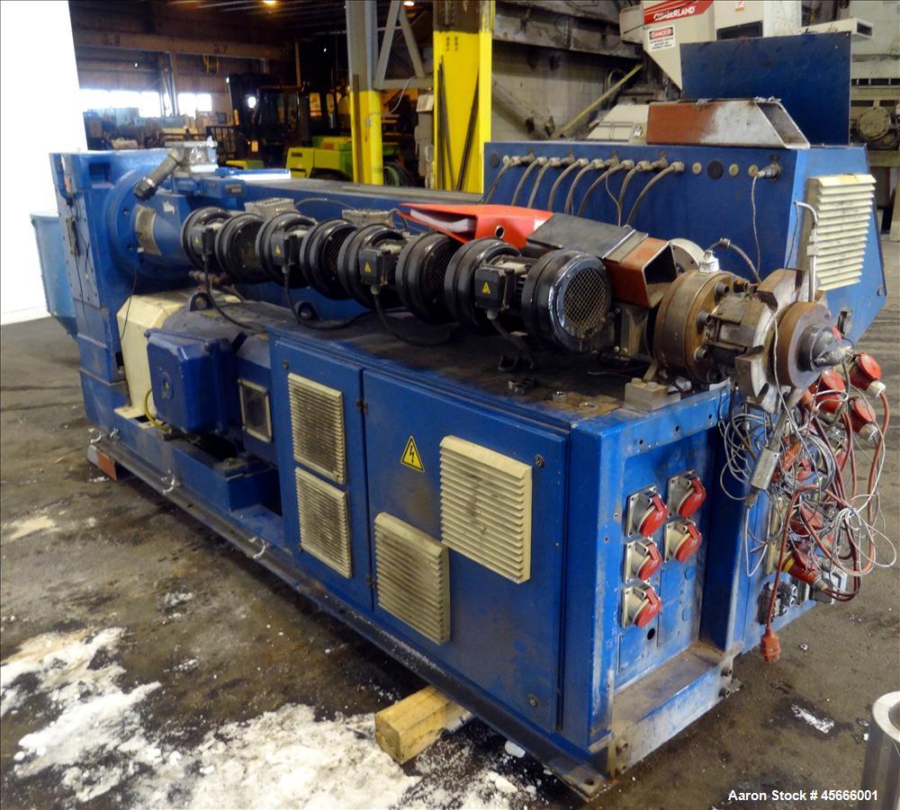 Used Krauss Maffei KME 1-75 Single Screw Extruder.