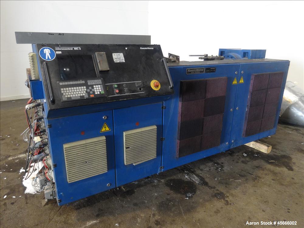 Used Krauss Maffei KME 1-75 Single Screw Extruder.