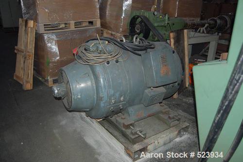 USED: Macchi 60mm single screw extruder, type K8UT-TR. Driven by a 74.5 kW motor. Includes 2 dose units. Excludes control panel.