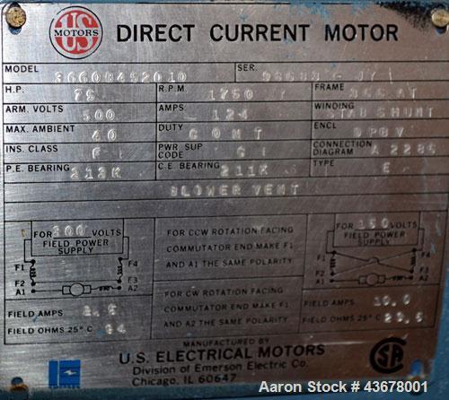 Used Merritt Davis 3-1/2” Single Screw, Model A/C MX R.H. Approximate 24 to 1 L/D ratio. Electrically heated, air cooled 5 zone non-vented barrel, approximate 42" centerline height. Water cooled feed...