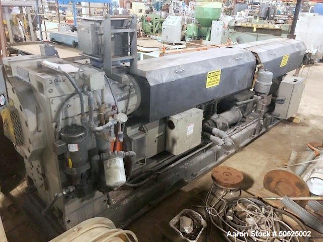 Used 4.5" Merrit Vented Single Screw Extruder. 36/1 L/D