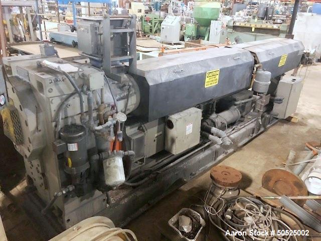 Used- 4.5" Merrit Vented Single Screw Extruder. 36/1 L/D