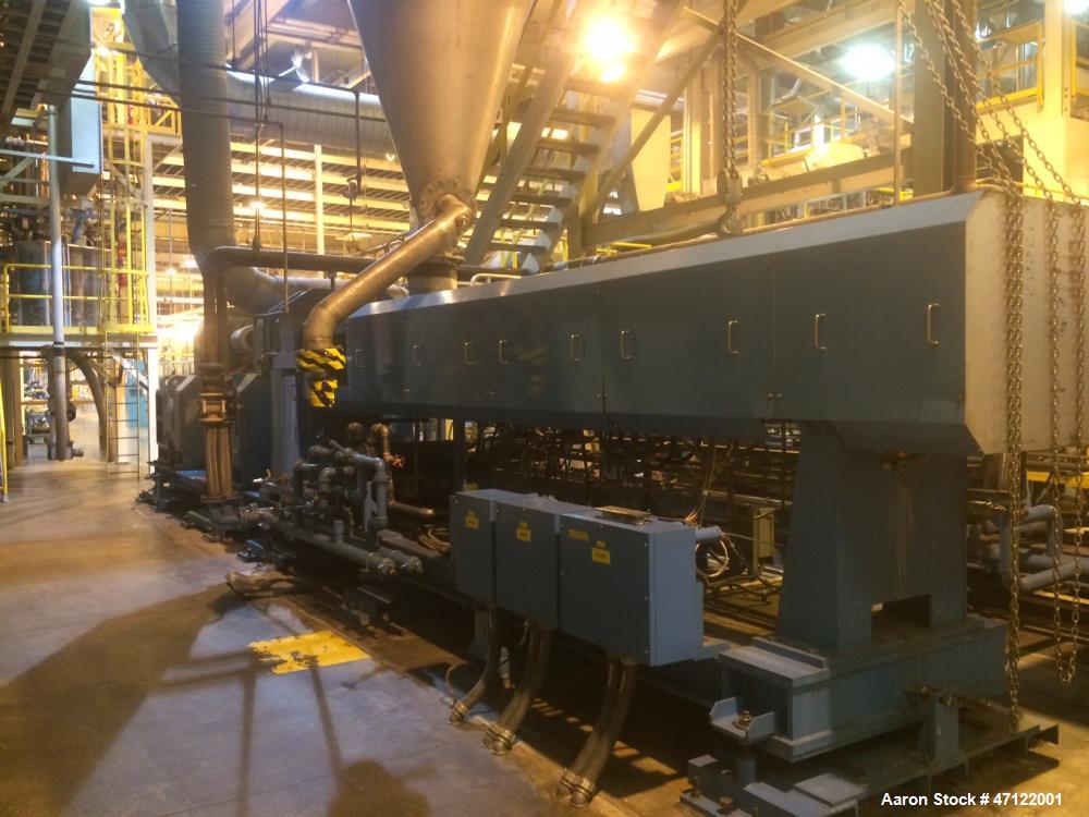 Used Mitsubishi Heavy Industries Tandem Extruders. Max: 9500 PPH. Operating: 8250 PPH. Consists of: Primary Extruder, Model: ME-250. Screw diameter: 250MM, L/D: 17, UB screw, screw speed 20.7-271 rpm...