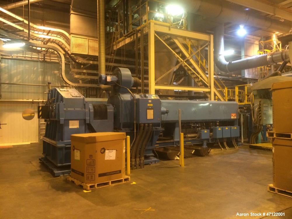 Used Mitsubishi Heavy Industries Tandem Extruders. Max: 9500 PPH. Operating: 8250 PPH. Consists of: Primary Extruder, Model: ME-250. Screw diameter: 250MM, L/D: 17, UB screw, screw speed 20.7-271 rpm...