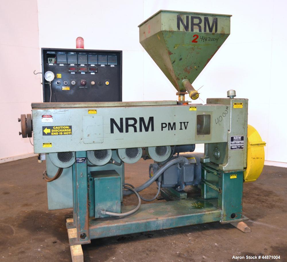 Used NRM Pacemaker IV 2-1/2" Single Screw Extruder, Model 2.5-24.1-PMIV-NV-EX