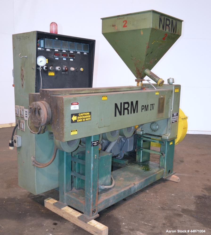 Used NRM Pacemaker IV 2-1/2" Single Screw Extruder, Model 2.5-24.1-PMIV-NV-EX