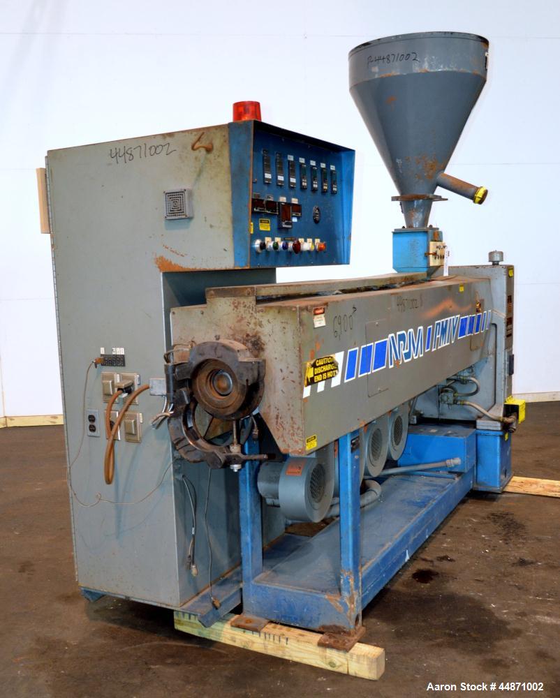 Used NRM Pacemaker IV 3-1/2" Single Screw Extruder, Model 3.5-24.1-PMIV-RH-NV-A