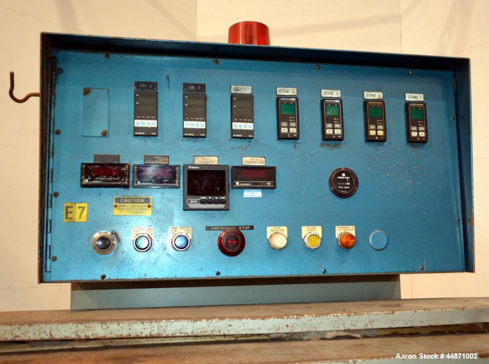 Used NRM Pacemaker IV 3-1/2" Single Screw Extruder, Model 3.5-24.1-PMIV-RH-NV-A