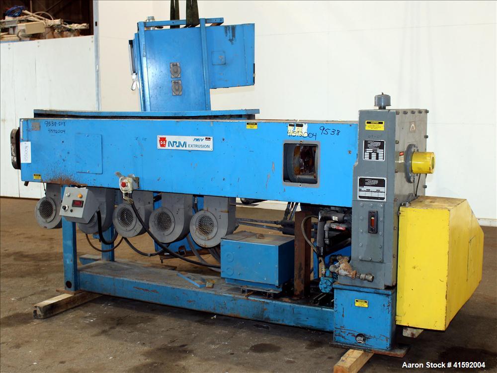 Used NRM/Davis Standard 3-1/2" Single Screw Extruder, Model Pacemaker III 35PMI
