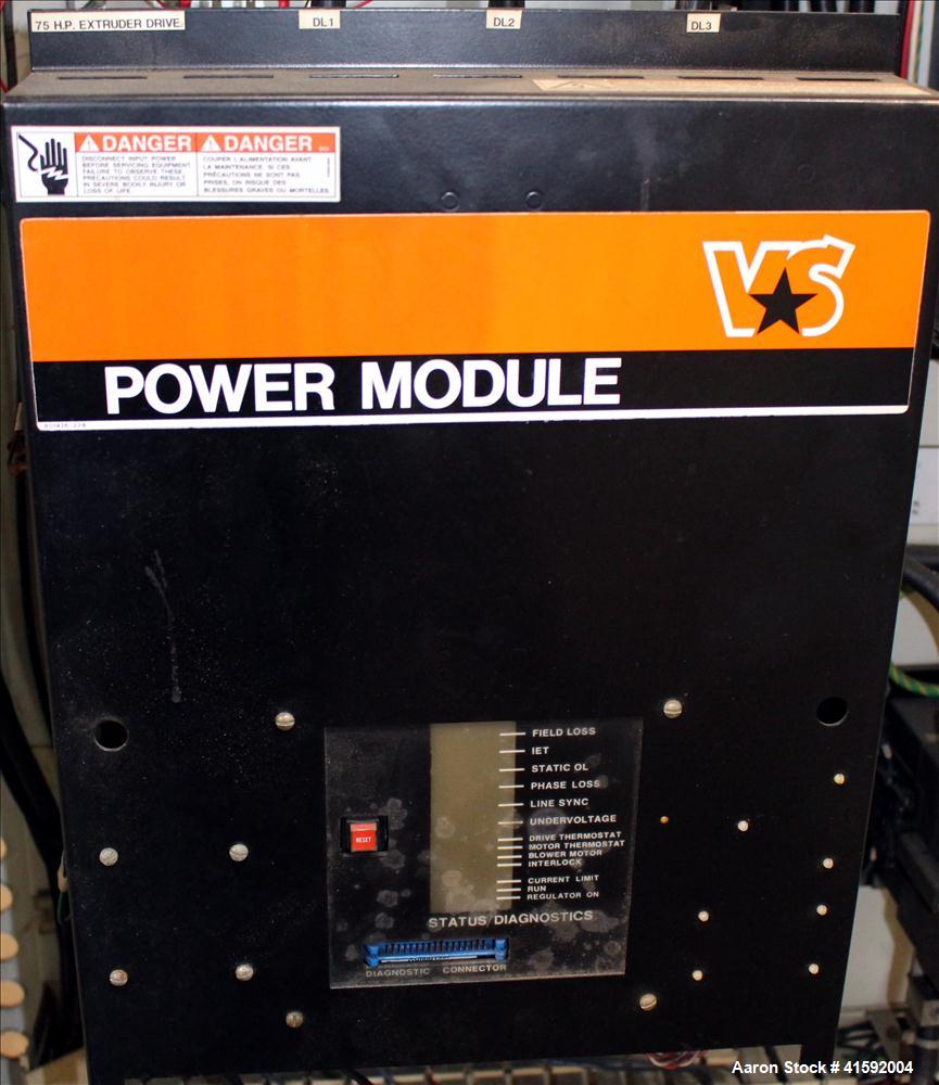 Used NRM/Davis Standard 3-1/2" Single Screw Extruder, Model Pacemaker III 35PMI