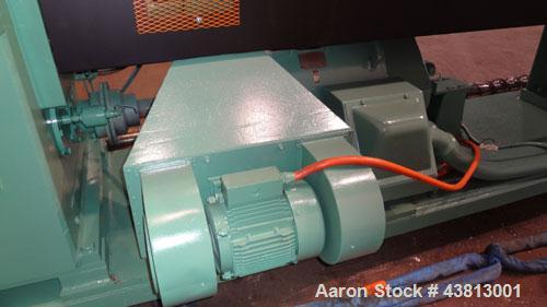 Used NRM Pacemaker 6" Single Screw Extruder, Model 6 PM III. 32 to 1 L/D Ratio. Electrically heated, water cooled 7 zone side vented barrel with a pump, tank, and heat exchanger. Water cooled feed th...
