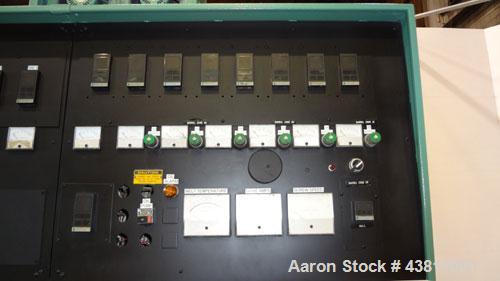 Used NRM Pacemaker 6" Single Screw Extruder, Model 6 PM III. 32 to 1 L/D Ratio. Electrically heated, water cooled 7 zone side vented barrel with a pump, tank, and heat exchanger. Water cooled feed th...
