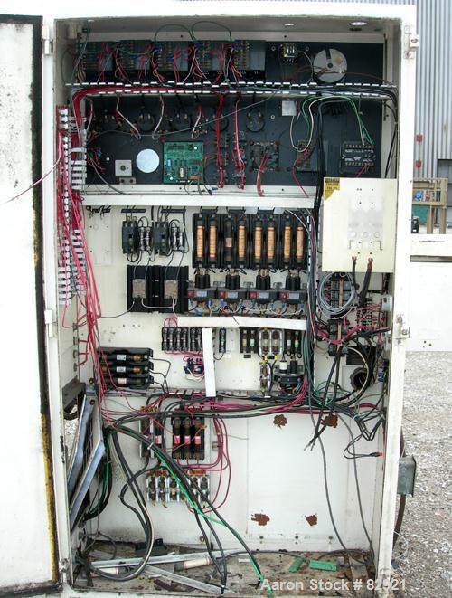 USED: NRM 2-1/2" single screw extruder, model Pacemaker III. Approx 30:1 L/D ratio, requires screw. Electrically heated, water cooled (no system), 4 zone non-vented barrel. Water cooled feed throat, ...