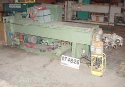 USED: NRM extruder, model PM70. 6" screw diameter, 24:1 L/D ratio. Electrically heated, water cooled, non-vented. Reconditioned in 1986. 6 barrel zones. 200 hp DC motor drive thru 25.06:1 gearbox rat...
