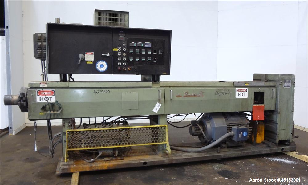 Used NRM Pacemaker III 4-1/2" Single Screw Extruder